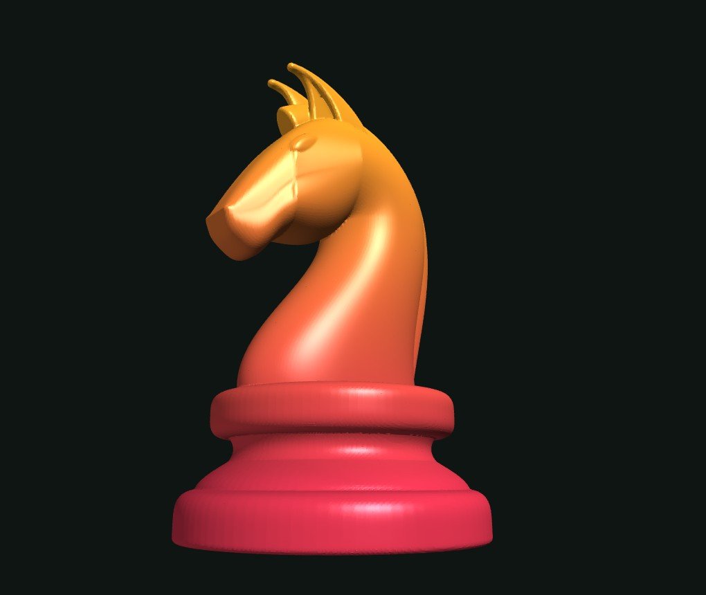El caballo de ajedrez, superficie parametrizada por el Dr. Soto (UNISON), en MatEntorno 3D